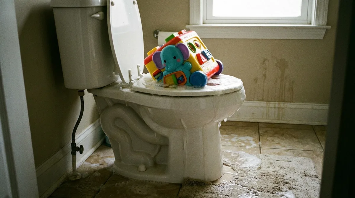 WC bouché par un objet